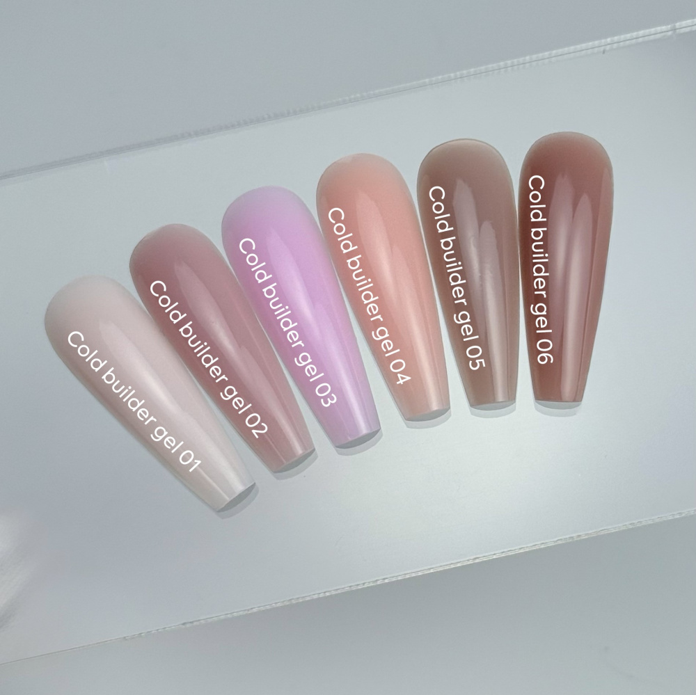 Cold Builder Gel 01–06